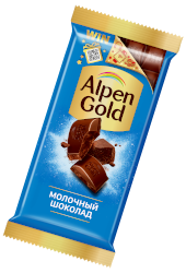 Шоколад Альпен Гольд молочный, 80 г